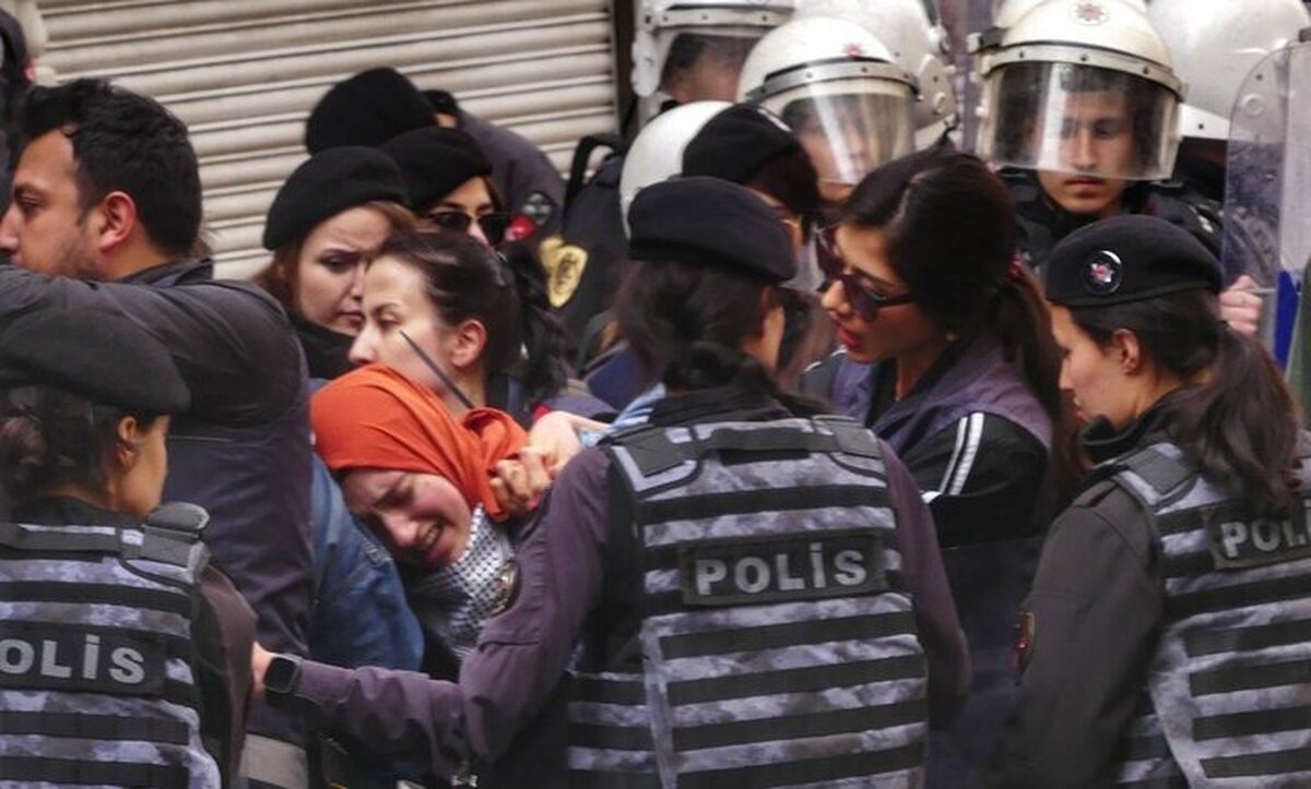 ببینید | حمله خشن پلیس ترکیه به حامیان فلسطین